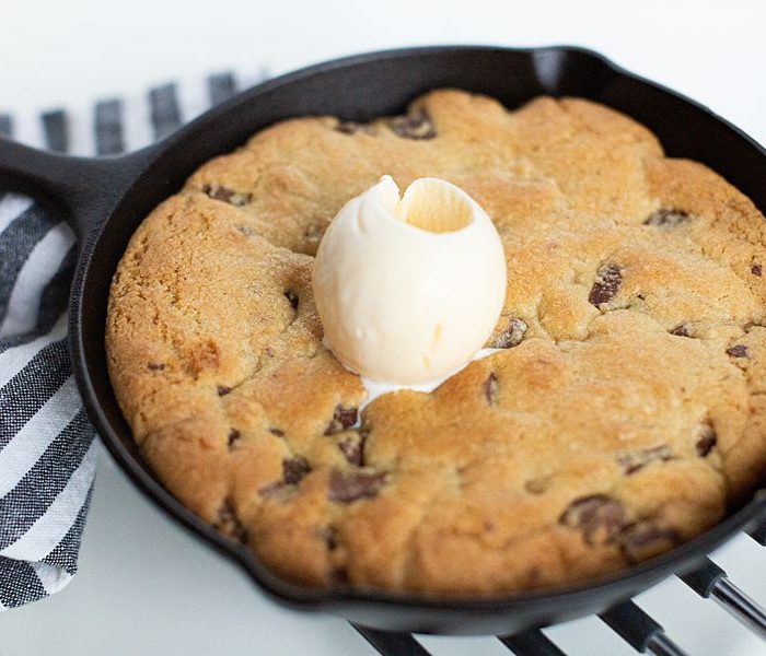Cast Iron Skillet Chocolate Chunk Cookie