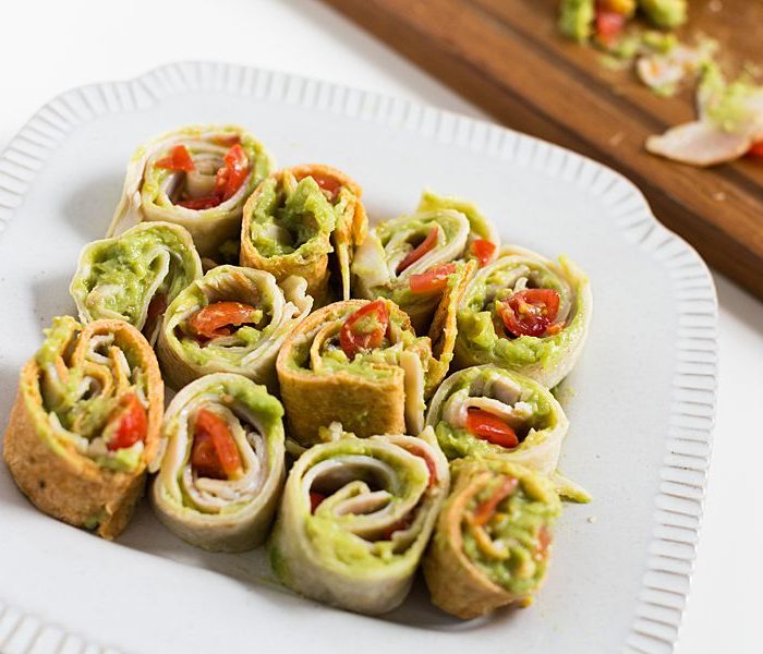 Turkey Guacamole Pinwheels