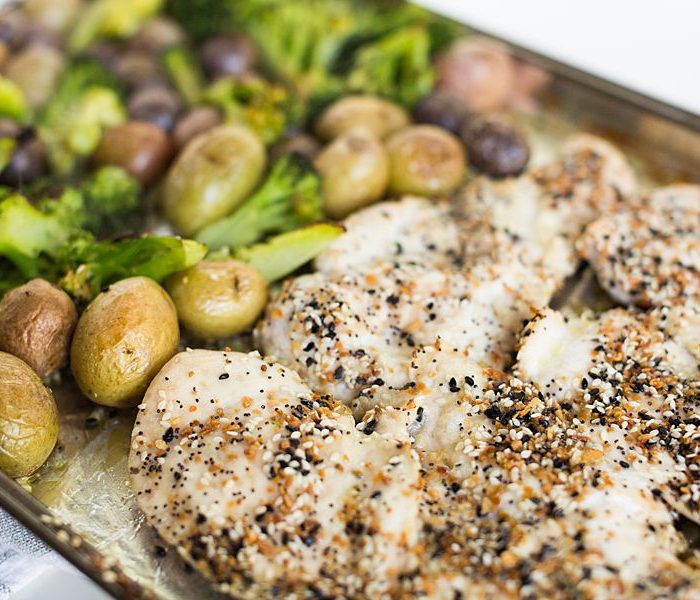 One Pan Everything Bagel Chicken & Potatoes