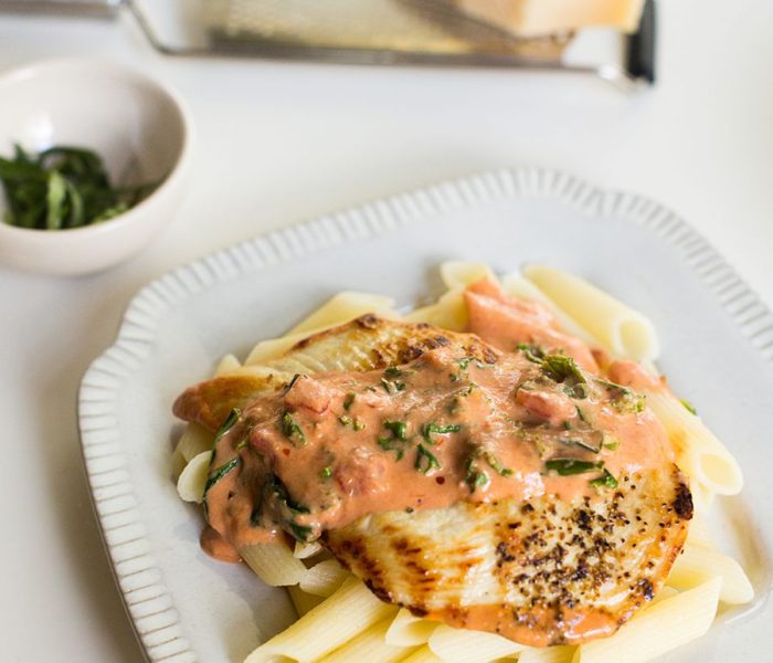 One Pan Creamy Tomato Chicken