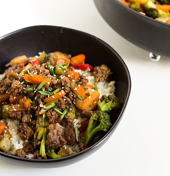 Korean Ground Beef Stir Fry