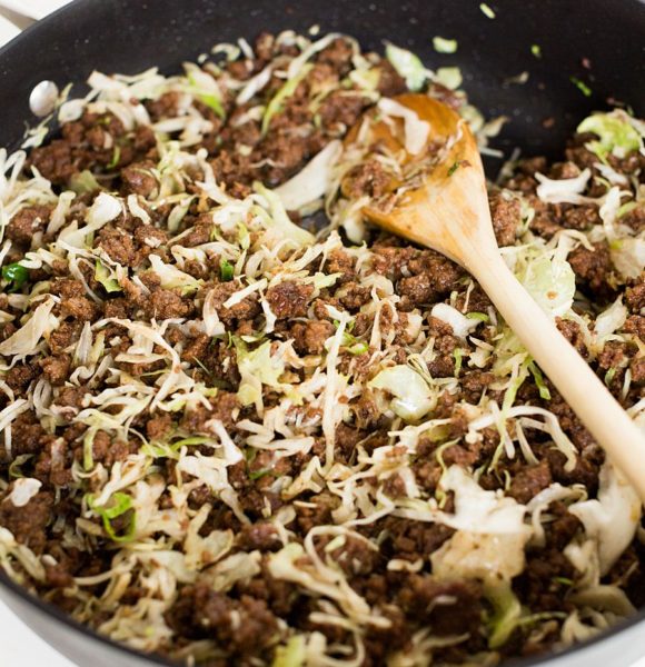 Korean Ground Beef Egg Roll Bowls