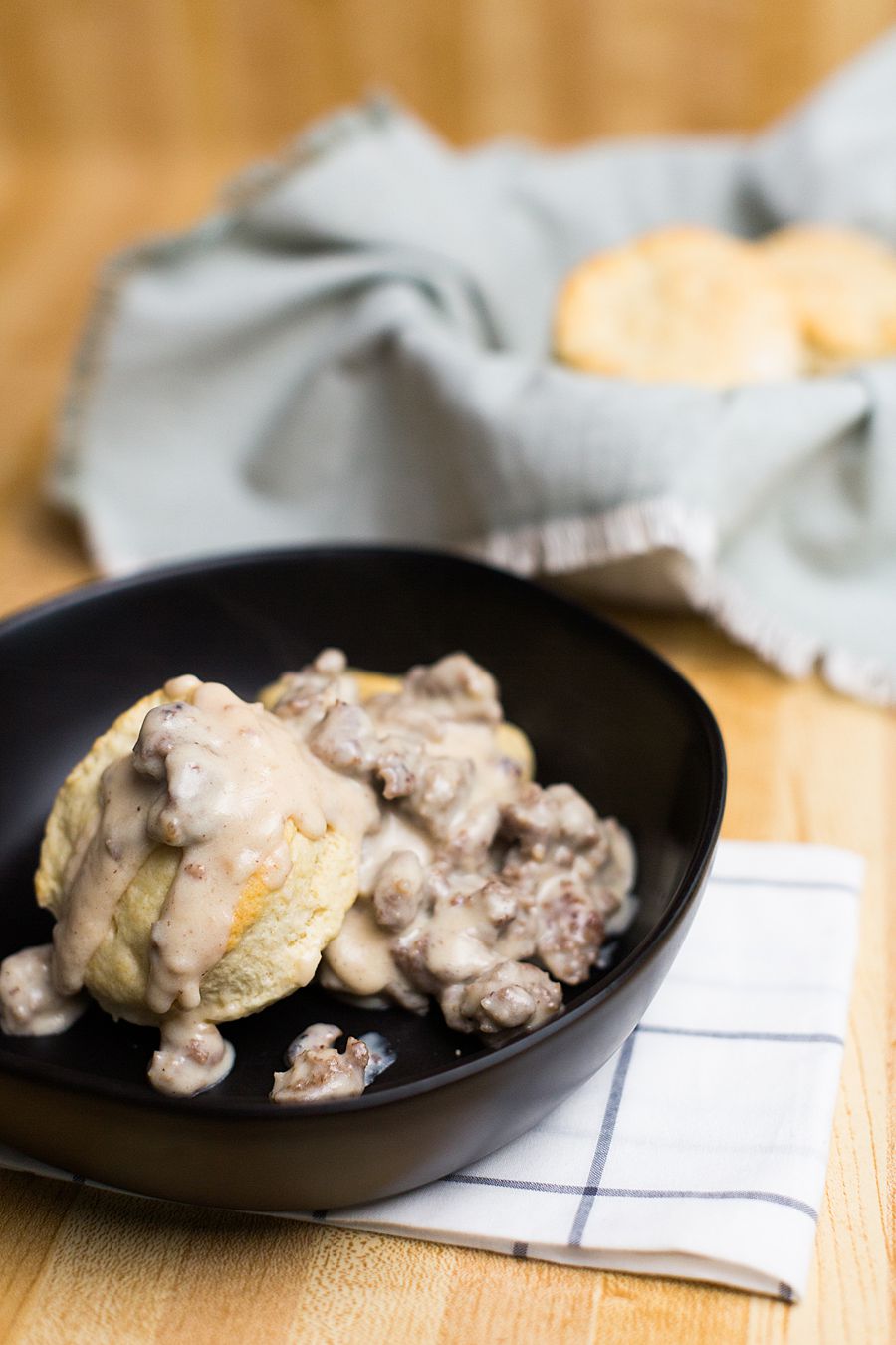 Homemade Southern Style Biscuits & Gravy in Just 30 Minutes