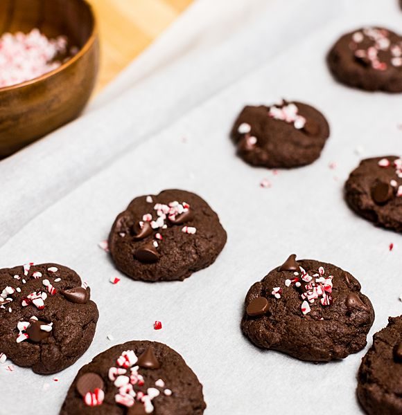 Uses for Leftover Candy Canes | Chocolate Peppermint Cookies