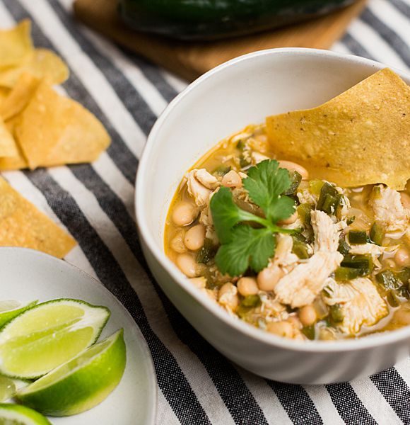 Rotisserie Chicken Poblano Soup