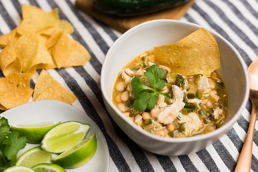 Rotisserie Chicken Poblano Soup